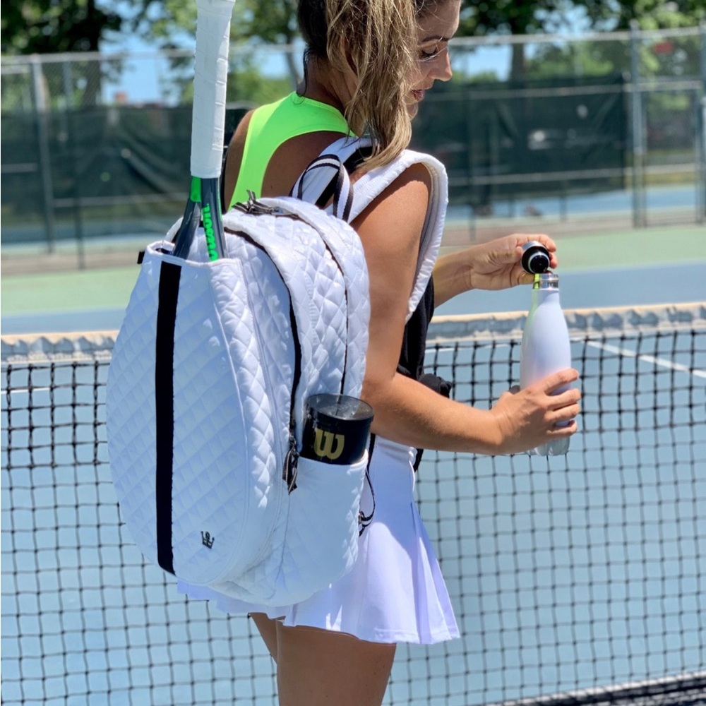 White Oliver Thomas 24+7 Tennis Backpack Bag